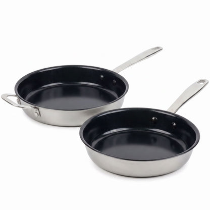 5-Ply Nonstick Stainless Steel Frying Pan