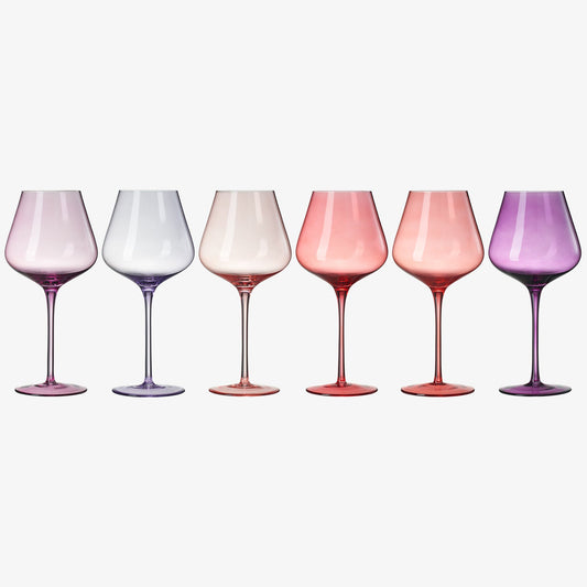 Love Stemmed Wine Glassware, Set of 6