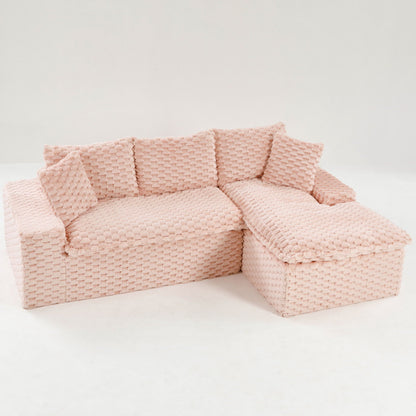 Modular Sofa With Chaise Lounge