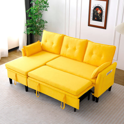L-Shaped Reversible Chaise Sectional Sofa