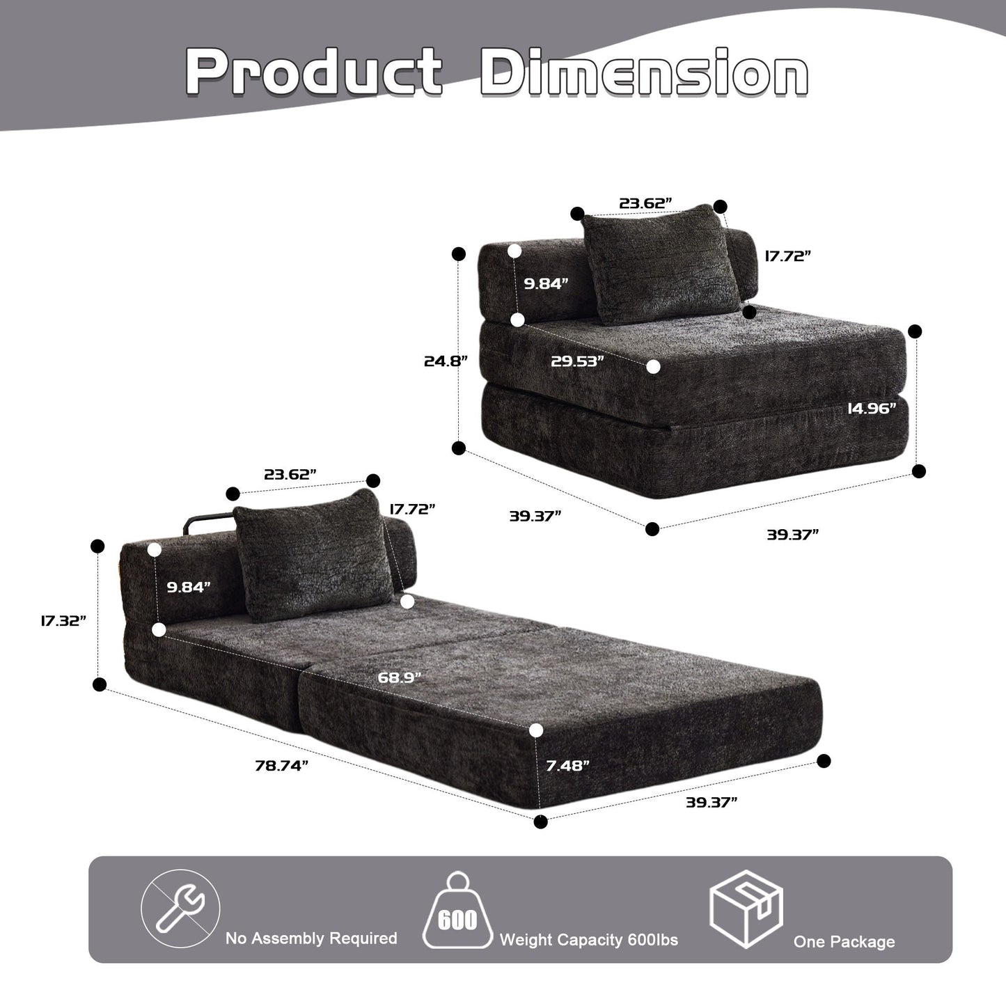 Convertible Floor Sofa Bed