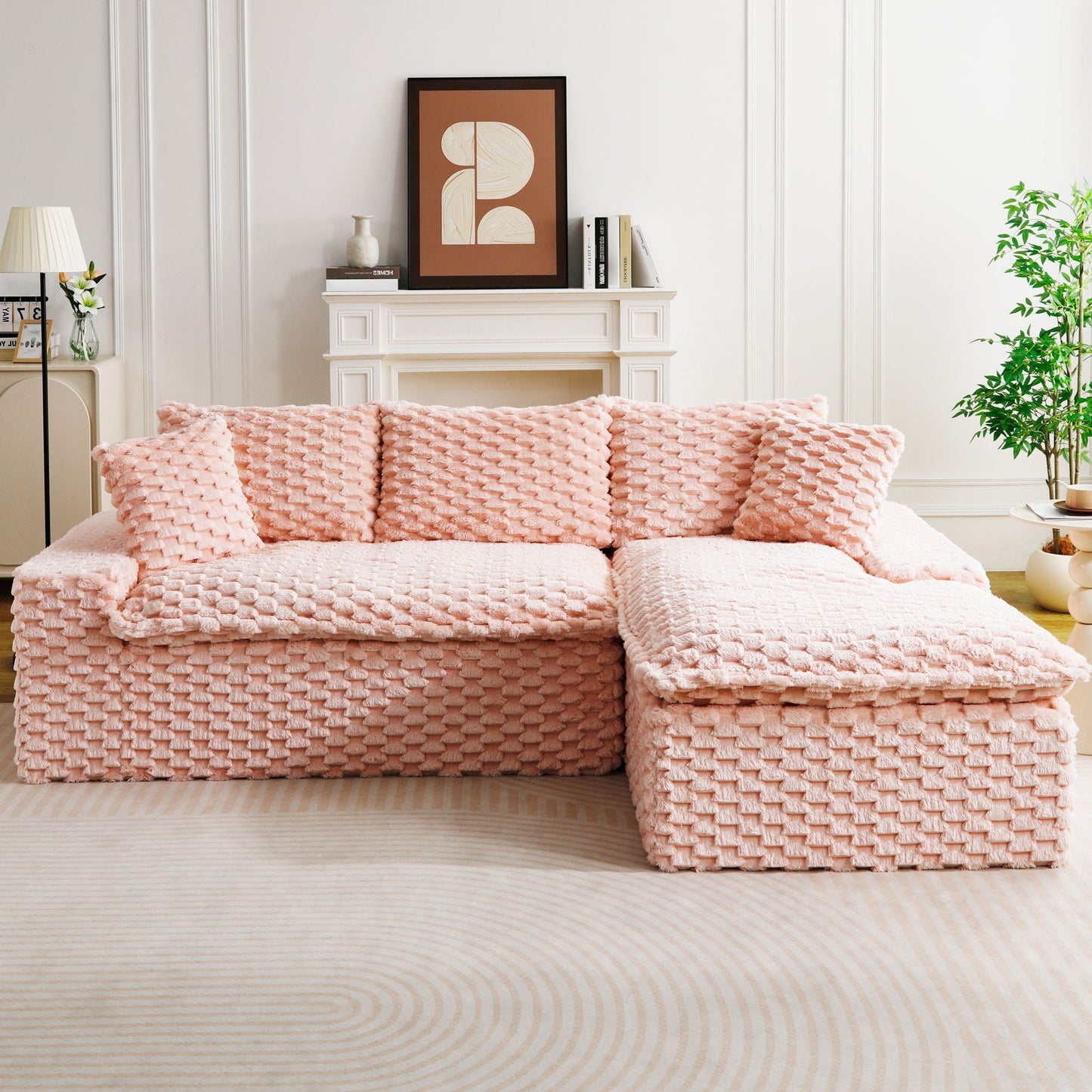 Modular Sofa With Chaise Lounge
