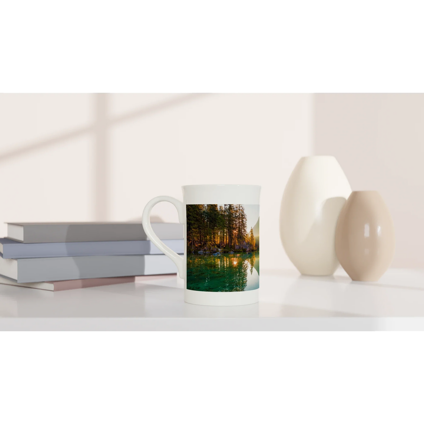White 10oz Porcelain Slim Mug