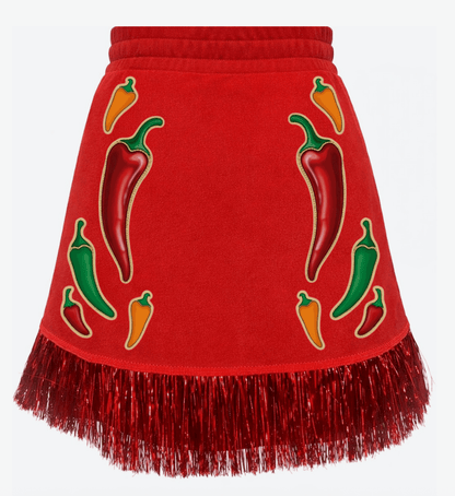 Brianna Cannon-Muy Caliente Chili Pepper Skirt/Skort