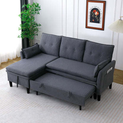 L-Shaped Reversible Chaise Sectional Sofa