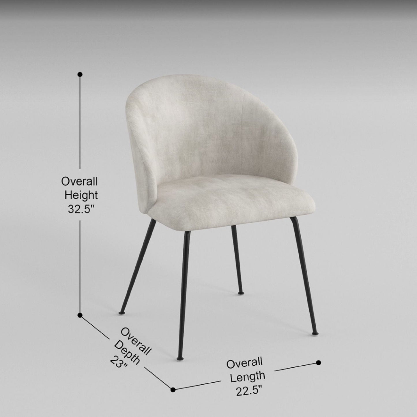 Velvet Upholstery Side Chair Set Of 2