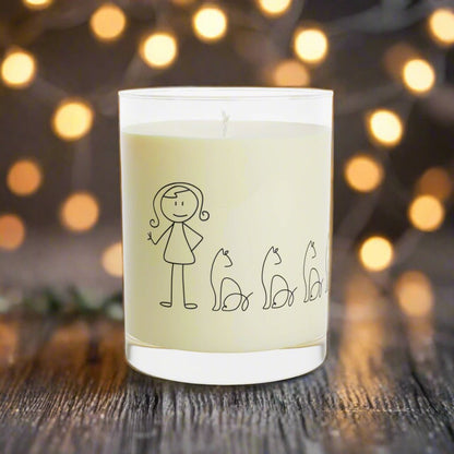 Stick Cat Lady Candle | Sassy Cat Lover Soy Candle