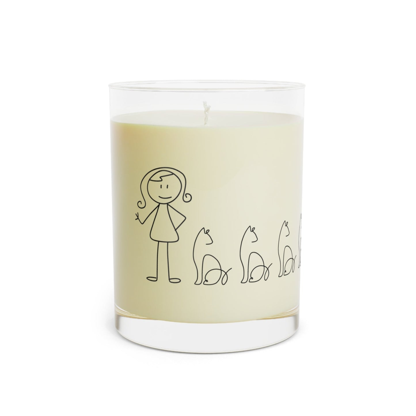 Stick Cat Lady Candle | Sassy Cat Lover Soy Candle