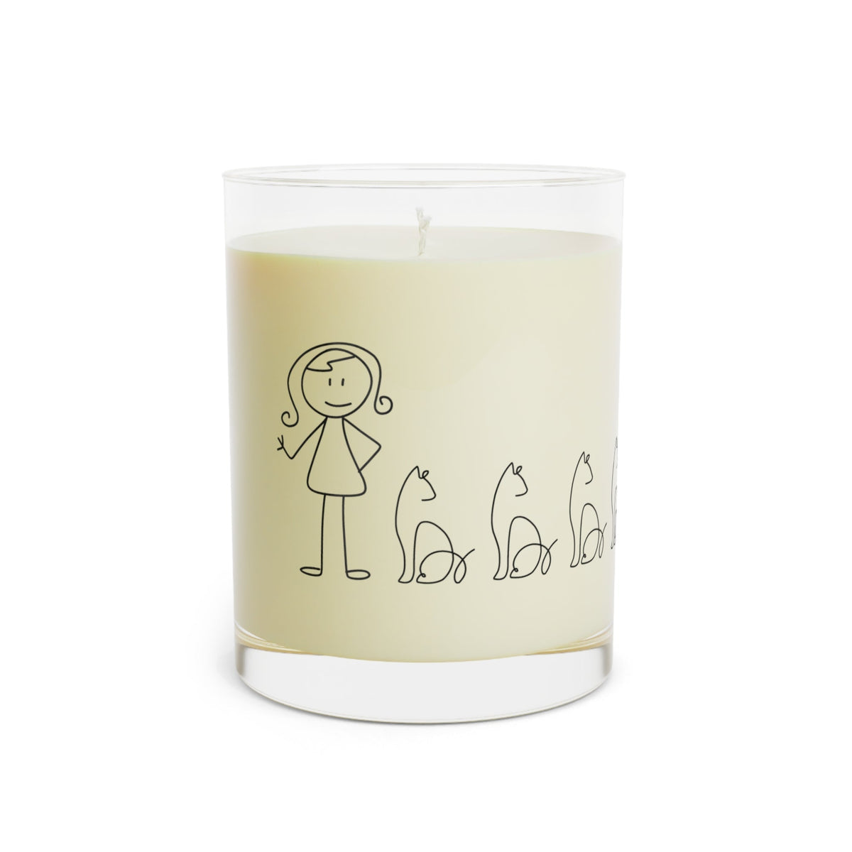 Stick Cat Lady Candle | Sassy Cat Lover Soy Candle