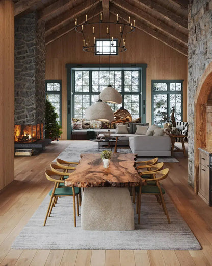 Wabi Sabi Chandeliers - Decorative Stone Textured Pendant Light
