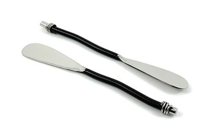 Vibhsa Black Silverware Butter Spreaders Set of 6