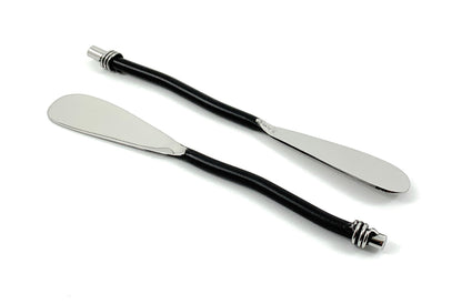 Vibhsa Black Silverware Butter Spreaders Set of 6