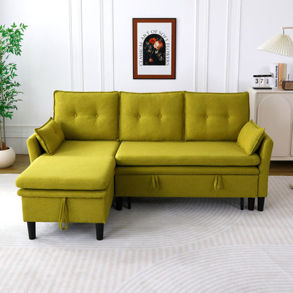 L-Shaped Reversible Chaise Sectional Sofa