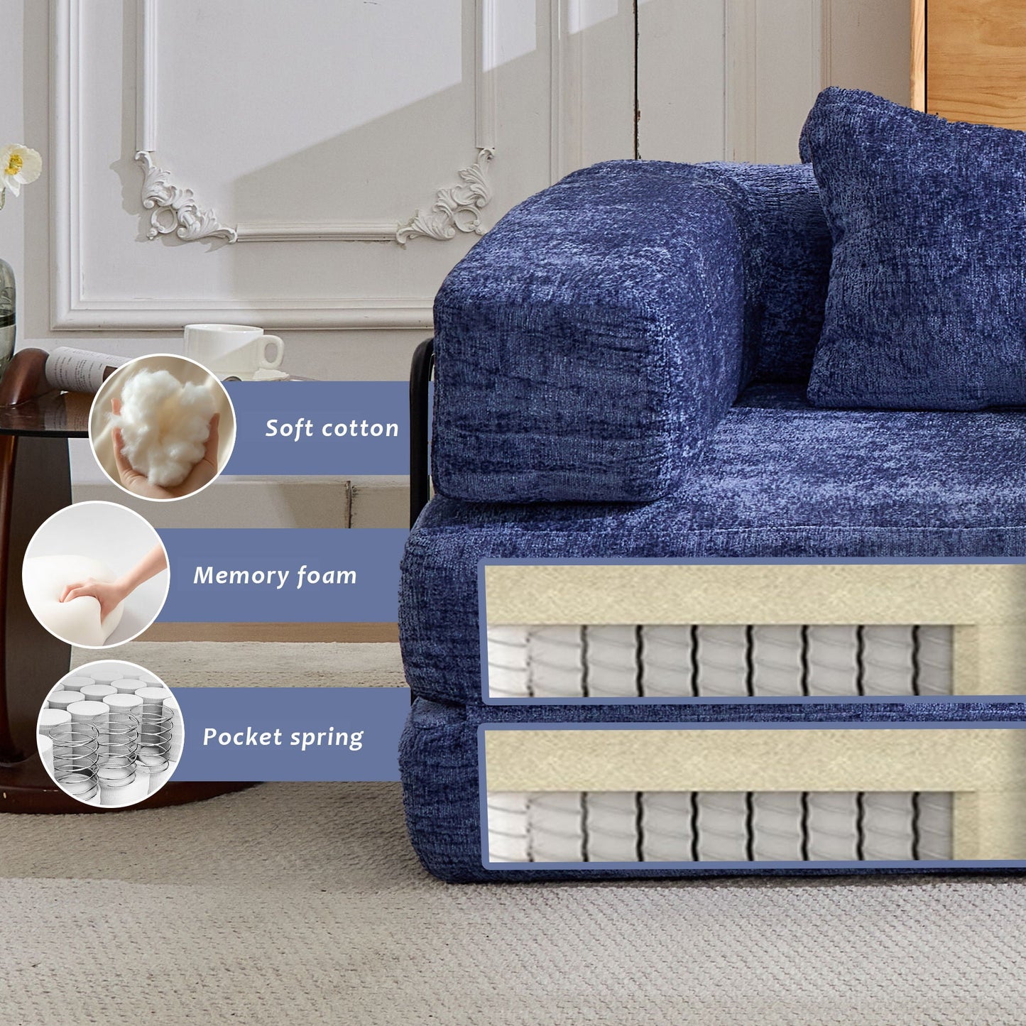 Convertible Floor Sofa Bed