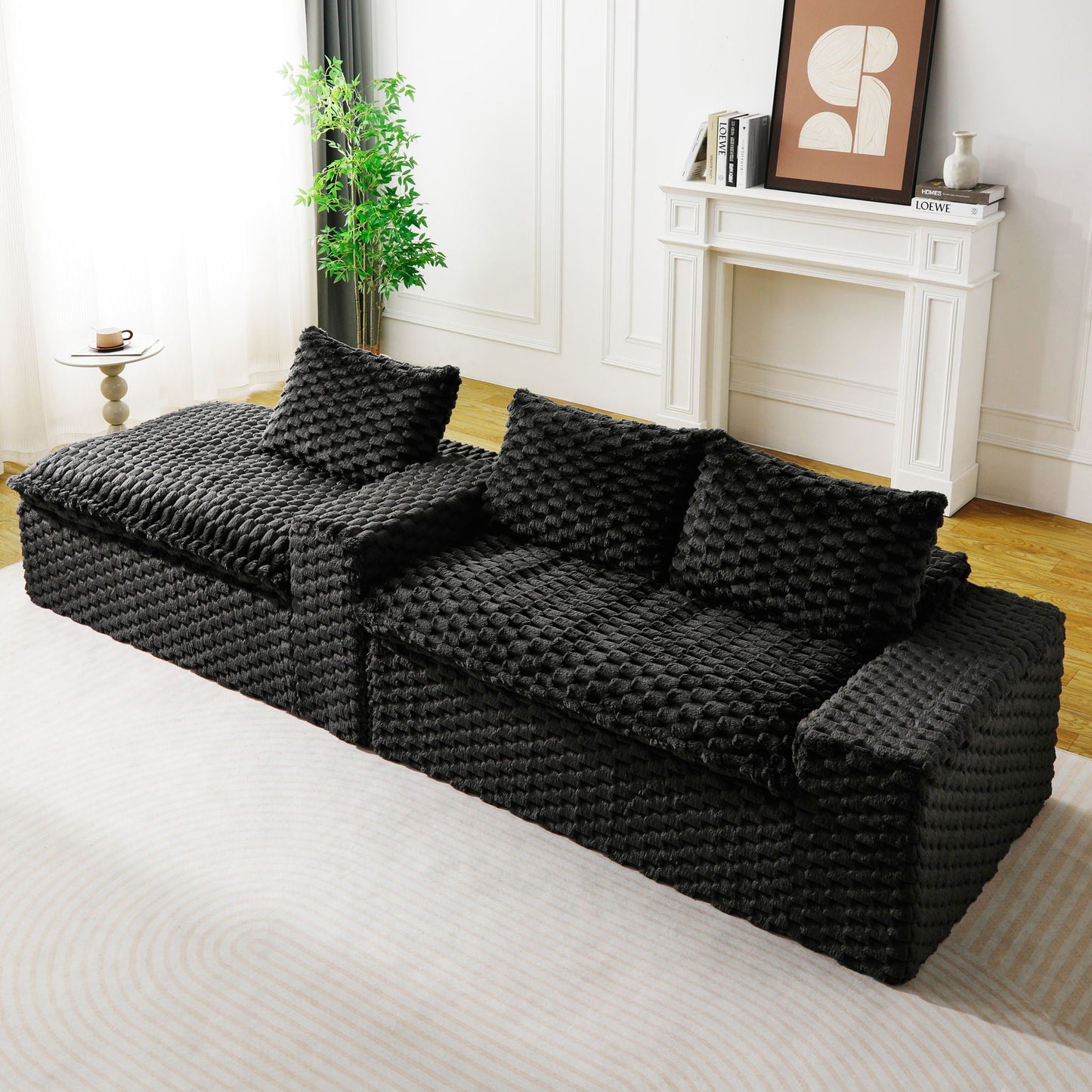 Modular Sofa With Chaise Lounge