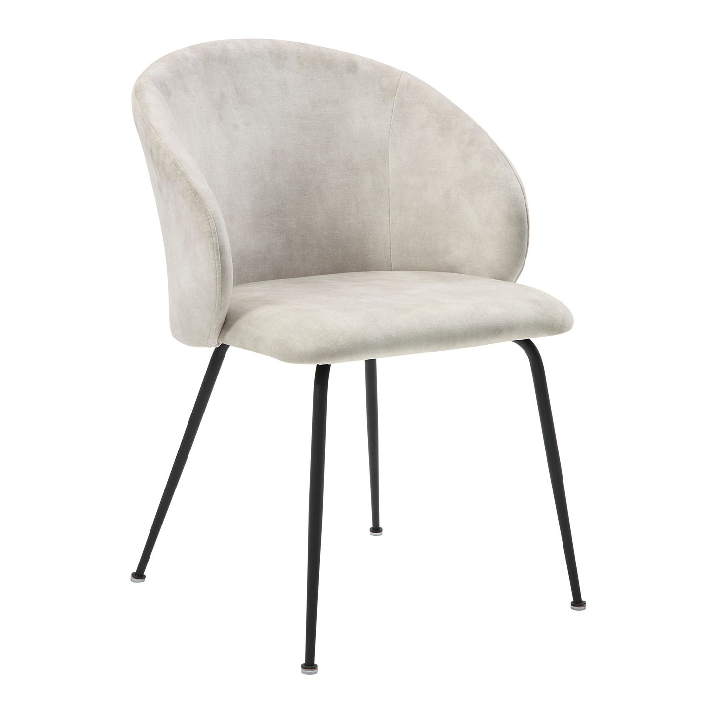 Velvet Upholstery Side Chair Set Of 2