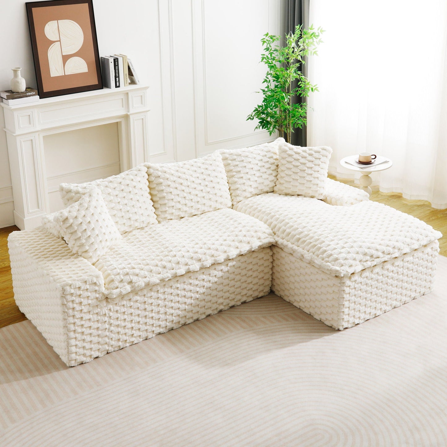Modular Sofa With Chaise Lounge