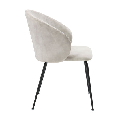 Velvet Upholstery Side Chair Set Of 2