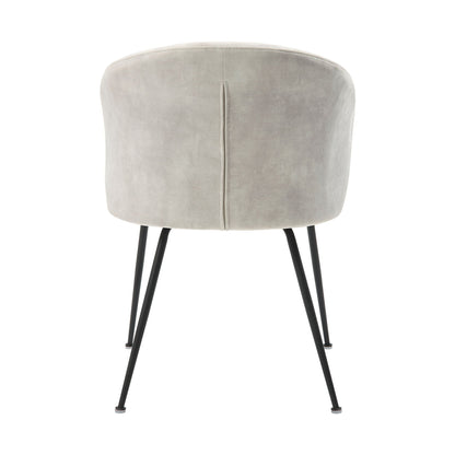 Velvet Upholstery Side Chair Set Of 2