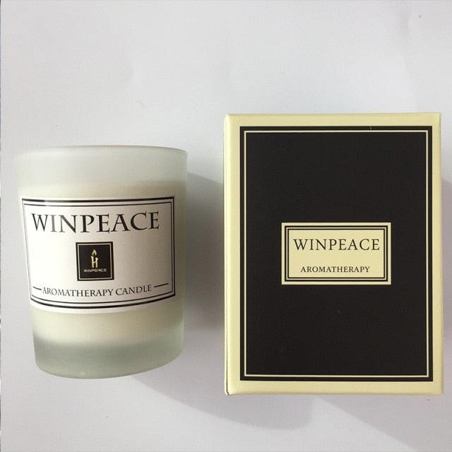 Fragrance Handmade Candle With Glass Candle Stick