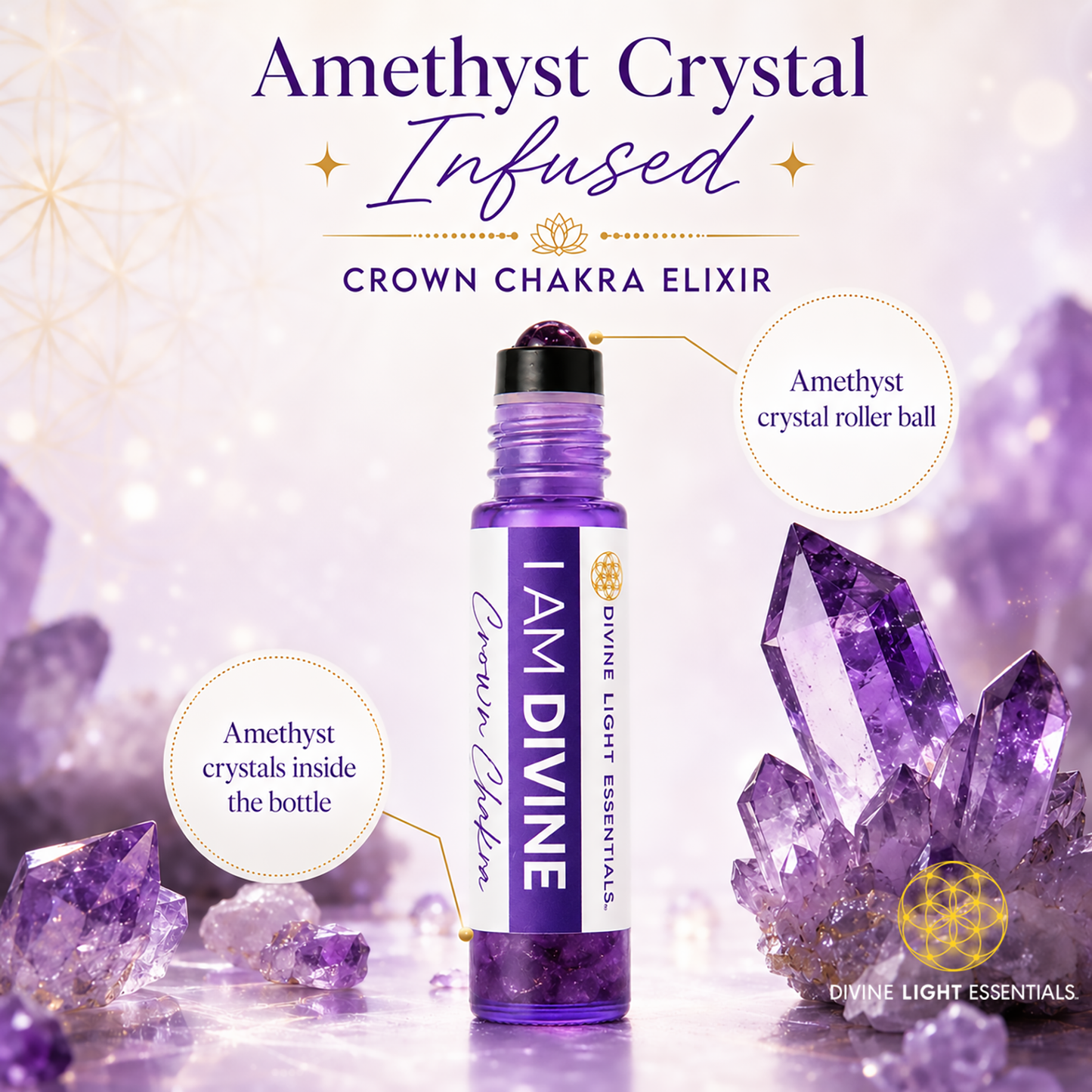 Chakra Balancing Elixirs - Essential Oils - 7 Roller Bottles Set