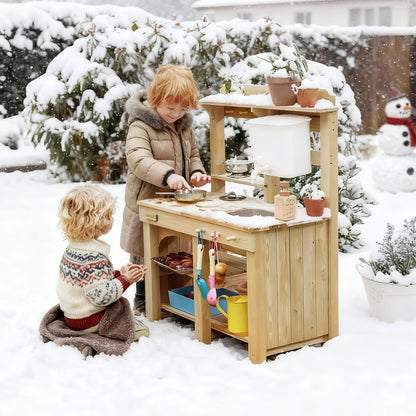 DuoPlay Outdoor Play Kitchen for Kids