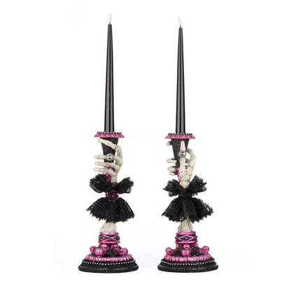 Skeleton Hand Candle Sticks Set of 2 by Katherine's Collection