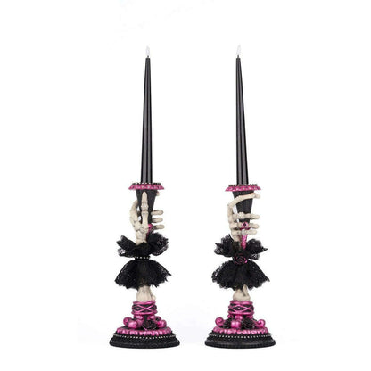 Skeleton Hand Candle Sticks Set of 2 by Katherine's Collection