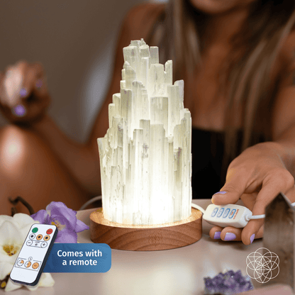 All Selenite Lamp
