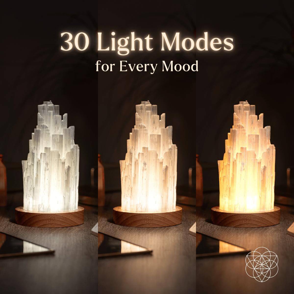 All Selenite Lamp