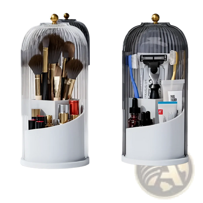 Toothbrush Holder with Sliding Cover and 3 Slots