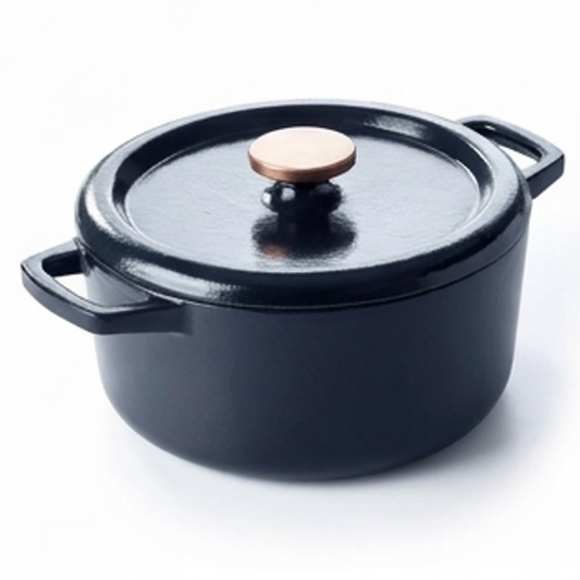 Enameled Cast Iron Round Dutch Oven, 5-Qt