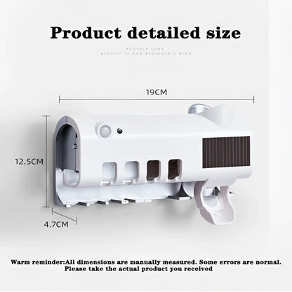Uv Sterilizer Toothbrush Holder and Dispenser